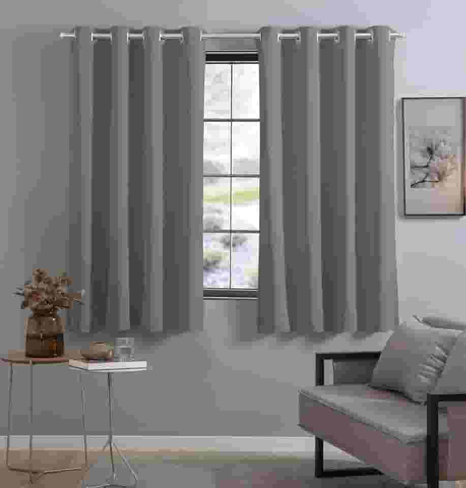 Cortina Tecido Blackout Corta Luz 80% 2,70 X 1,60m (Cinza)