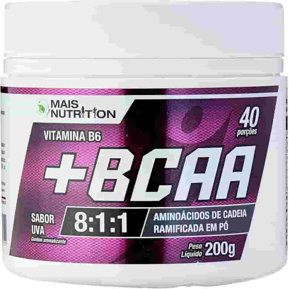 BCAA 8:1:1 200g Sabor Uva 200 gramas Mais Nutrition Aminoacido