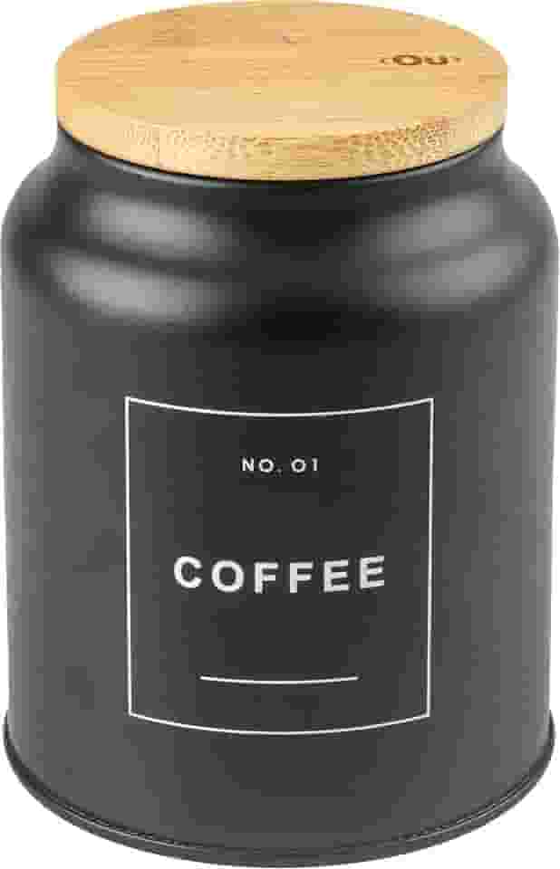 Ou Pote em Metal Coffee 1,1L Preto Linha Sense