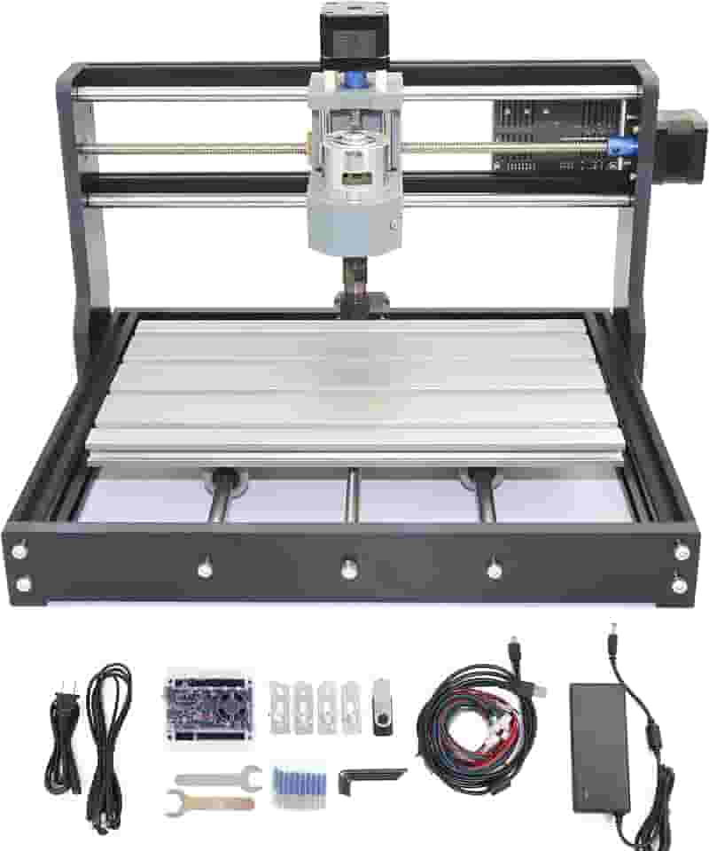 RATTMMOTOR 3018 Pro 3 Eixos GRBL Control DIY Mini CNC Router Machine Kit CNC Fresadora de Gravação Área de Trabalho 30 x 18 x 4,5 cm para Corte Plástico de Madeira Acrílico PVC PCB