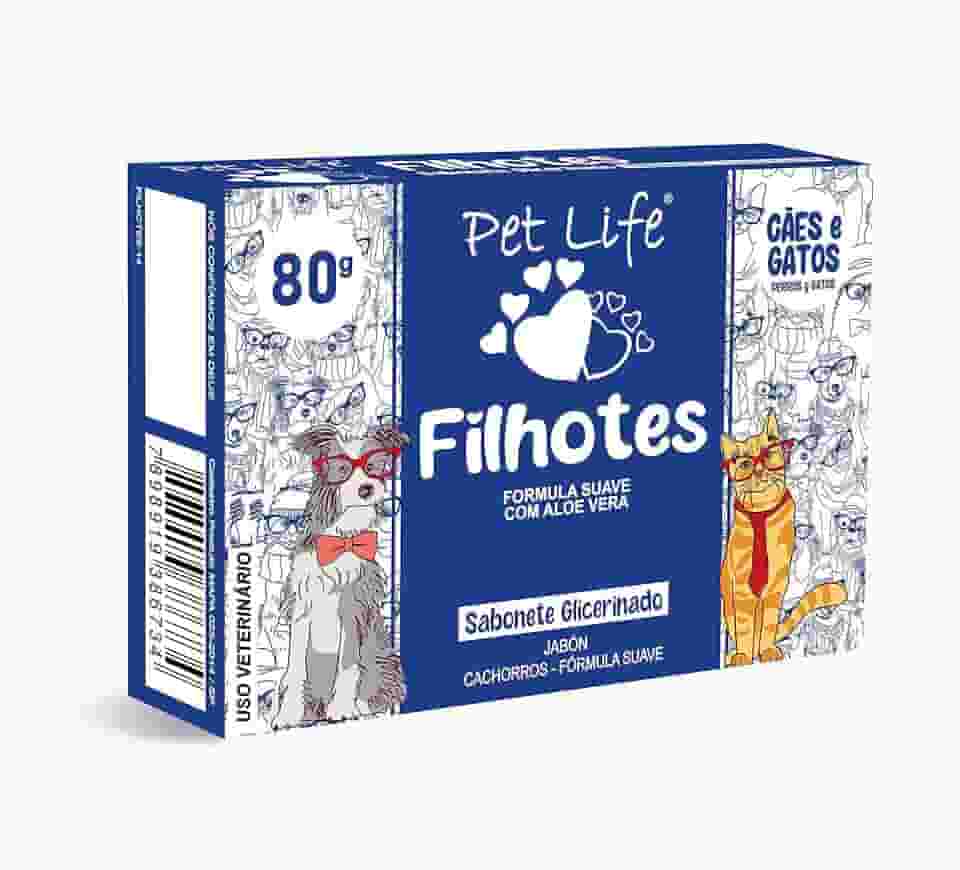 Sabonete Filhotes Pet Life Cães e Gatos 80 g
