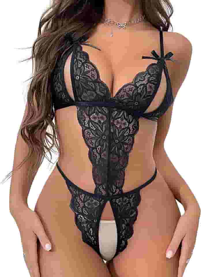 Body Feminino Rendado Lingerie Regulagem Vermelho