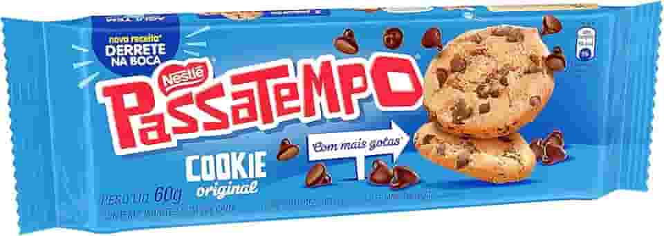 Passatempo Cookie Leite Com Gotas De Chocolate 60G