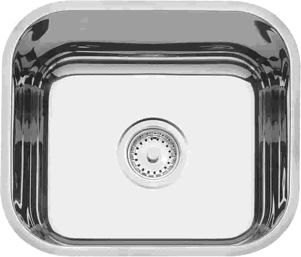Cuba de embutir Tramontina Lavínia 40 BL em aço inox polido 40x34 cm