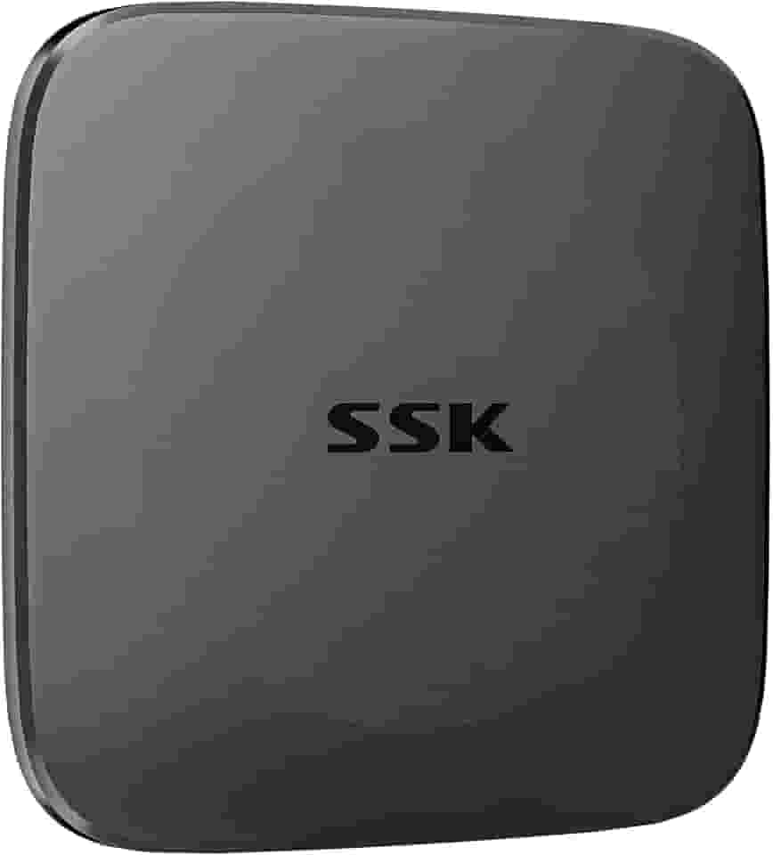 SSK SSD externo de 256 GB, disco rígido SSD portátil de até 550 MB/s, unidades de estado sólido tipo C + USB A Unidade de armazenamento externo USB 3.2 GEN2 USB C para iPhone 15/Android/Windows/Tablet