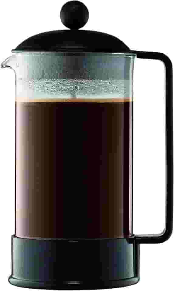 Prensa francesa Bodum Brazil French Press 1548-01US, 1 litro, preto