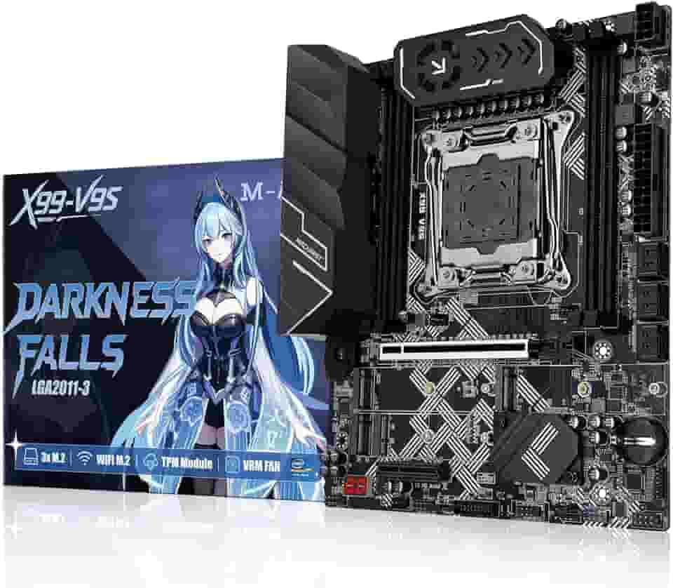 MACHINIST Placa-mãe X99 LGA 2011-3 para CPUs Intel Xeon E5 V3 V4 e Core i7 5-6th Series (M-ATX, DDR4 Max 128GB, NVME M.2, PCIe 3.0, WiFi M.2, Gigabit Network, SATA 3.0, USB 3.0), X99 V9S Mainboard