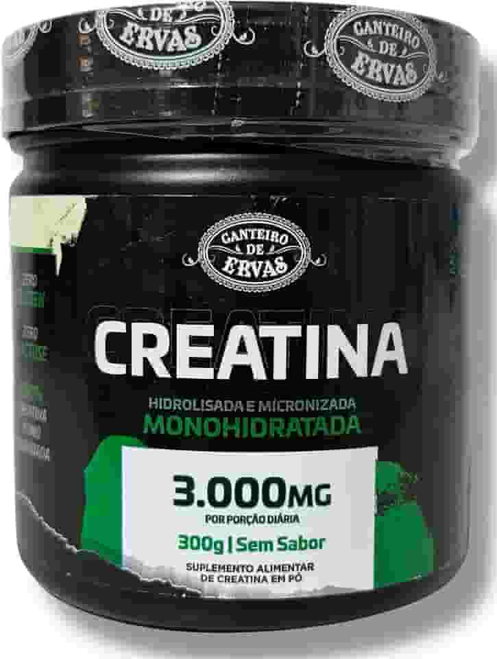 Suplemento Creatina Hidrolisada Micronizada Monohidratada 300g Sem Sabor Energia Muscular