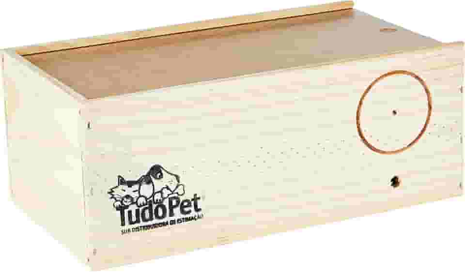 Tudo Pet Ninho De Madeira Pinus Calopsyta Para Cães