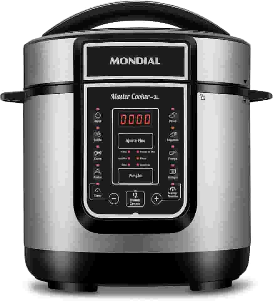 MONDIAL Panela de Pressão Elétrical, Master Cooker - 3L, 110V, Preto, 700W - PE-40