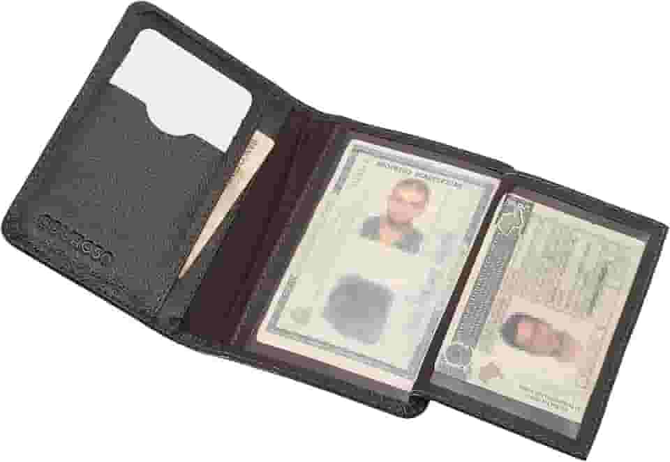 Carteira Slim Masculina Couro Legítimo Porta Cnh, Documento de Veiculo 187