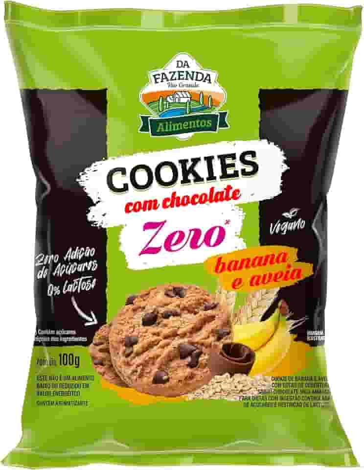 BIOSOFT Cookies Banana E Aveia Com Chocolate Zero Açúcar 100G