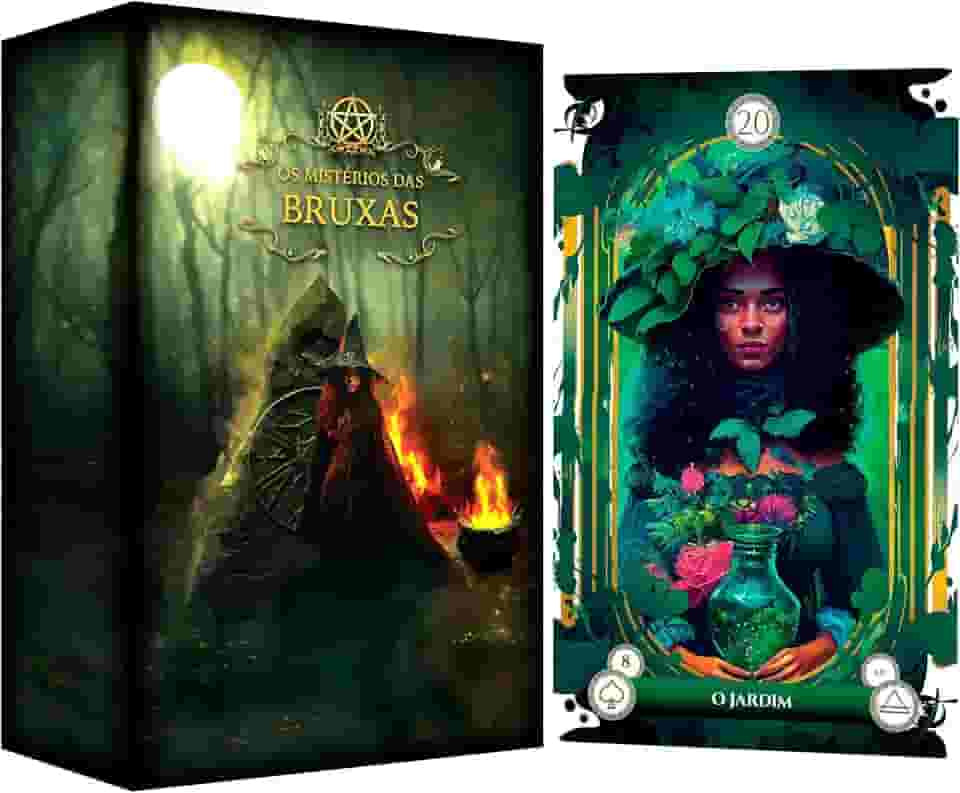 Baralho Cigano Tarot Oráculo dos Mistérios das Bruxas com Revista Exclusiva- Luxo