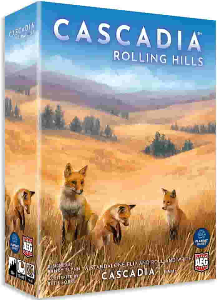 AEG & Flatout Games | Cascadia: Rolling Hills Roll & Write Puzzly Dice Game | Explore The Pacific Northwest, Build Ecosystems | Ages 10+ | 1-4 Players