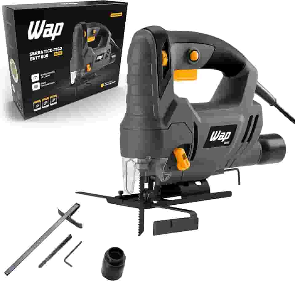 WAP Serra Tico Tico ESTT 800 para Cortes Curvos e Retos, com 6 Níveis de Velocidades, 800W 127V