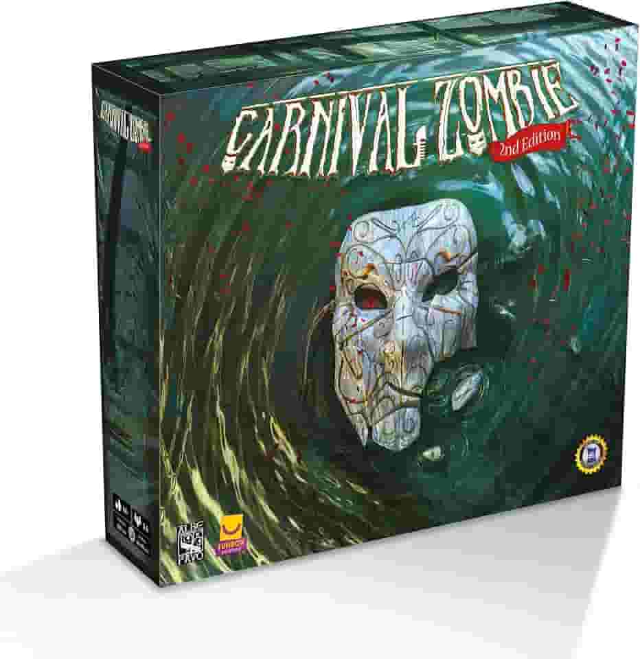 Funbox Jogo de Tabuleiro Cooperativo Carnival Zombie para 1 a 6 Jogadores - Segunda Edição Expandida