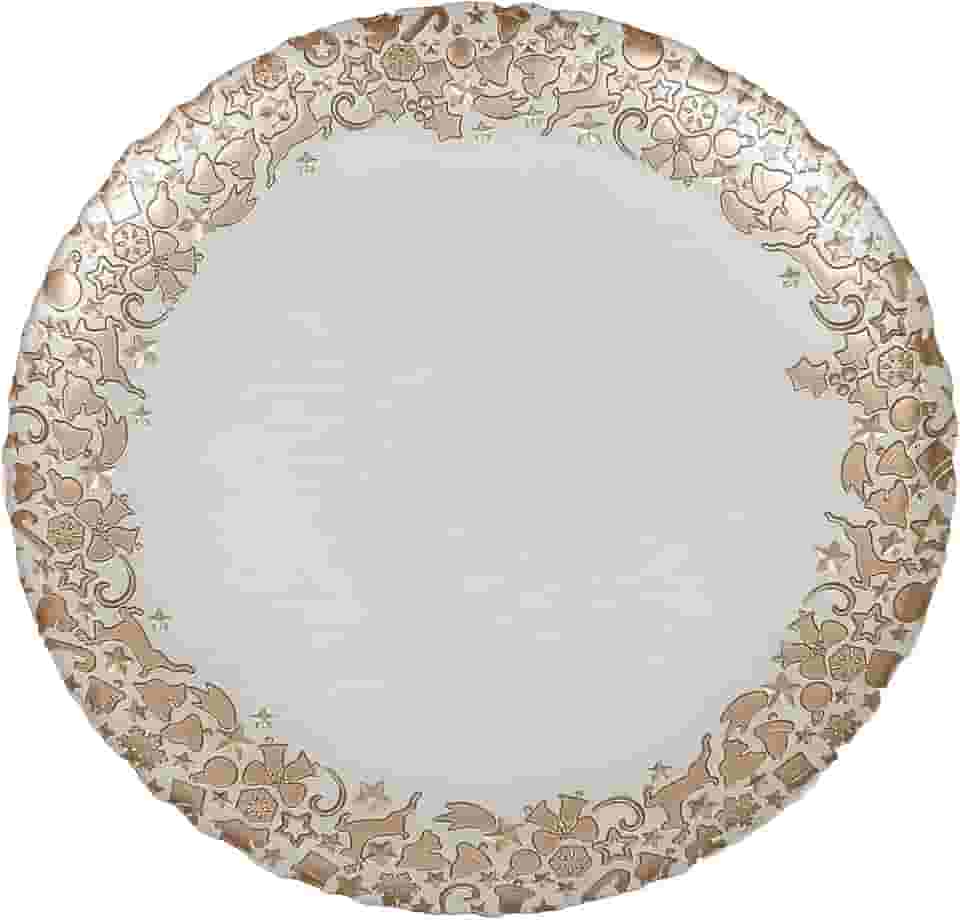 Tuut Linha Decoração Prato de Vidro para Decoração Hope 33,5cm