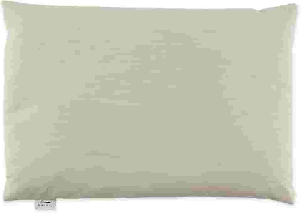 Bucky Coleção de travesseiros 100% algodão com enchimento de trigo sarraceno, 1 unidade (pacote com 1), sarja natural