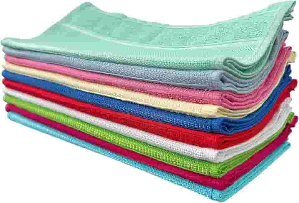 Kit 10 Toalhinha De Mão Boca Rosto Social Escolar Academia Ponto Cruz