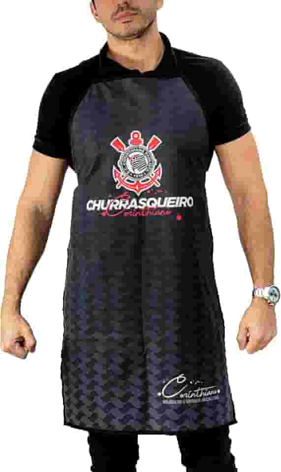 Avental Do Corinthians Churrasqueiro - Oficial Licenciado