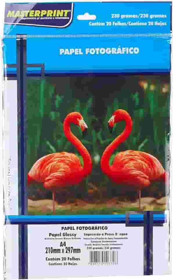 Papel Fotografico Inkjet Glossy 230G Pacote Com 20-48501