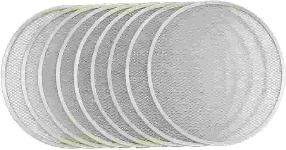 Kit 10 Telas Redondas para Pizza, 35 cm, Alumínio Reforçado, para Forno Convencional e Forno a Lenha