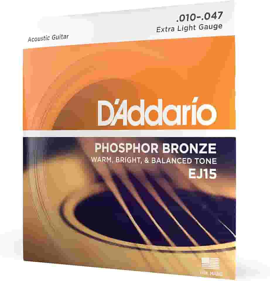 Encordoamento Para Violão Aço .010-.047 D'Addario Phosphor Bronze EJ15