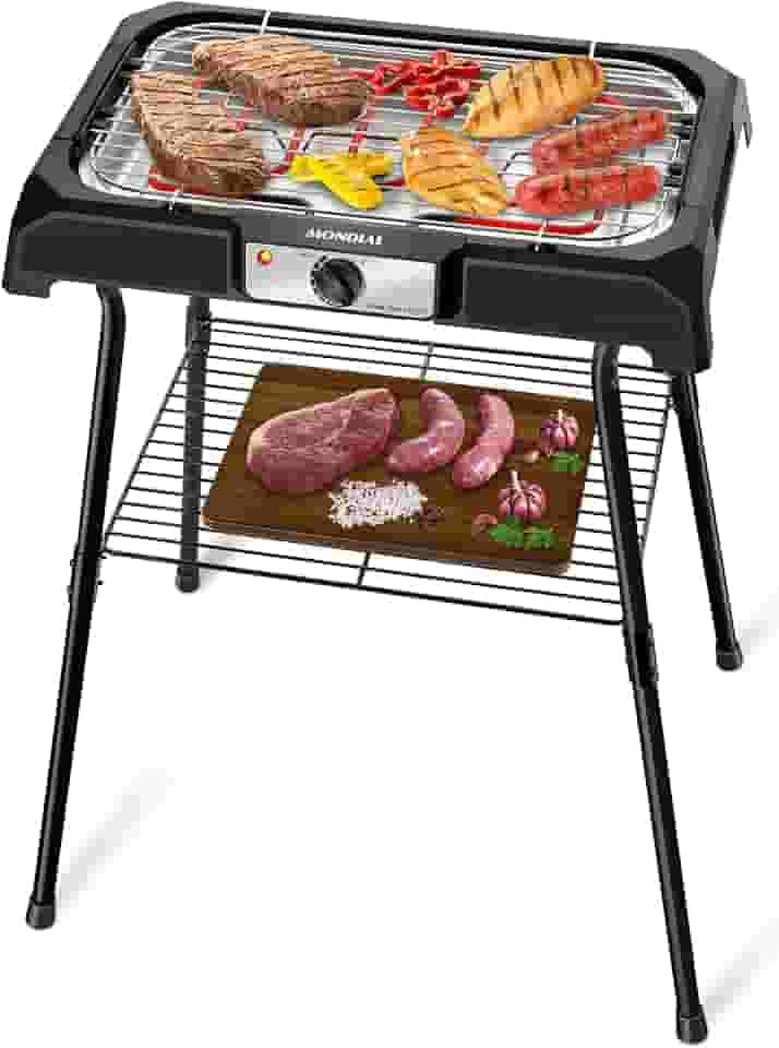 MONDIAL Churrasqueira Elétrica, Grand Steak & Grill II, 110V, Preto, 2000W - CH-06
