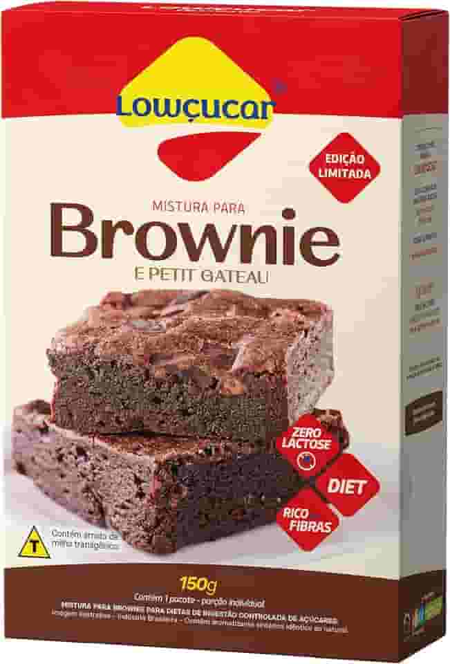 Lowçucar Mistura para Brownie e Petit Gateau Zero Lactose 150g
