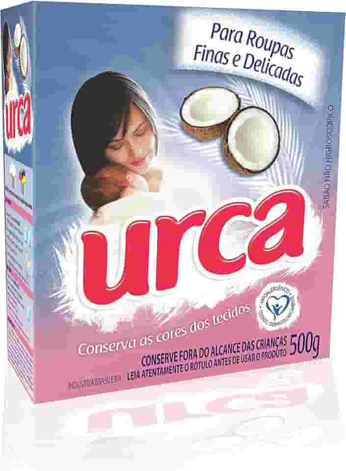 Lava Roupas Pó Coco Cartucho 500g, Urca, Branco, Médio