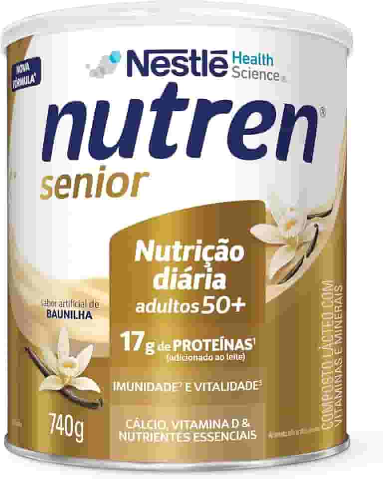 Nutren, Complemento Alimentar Senior, Baunilha, 740G