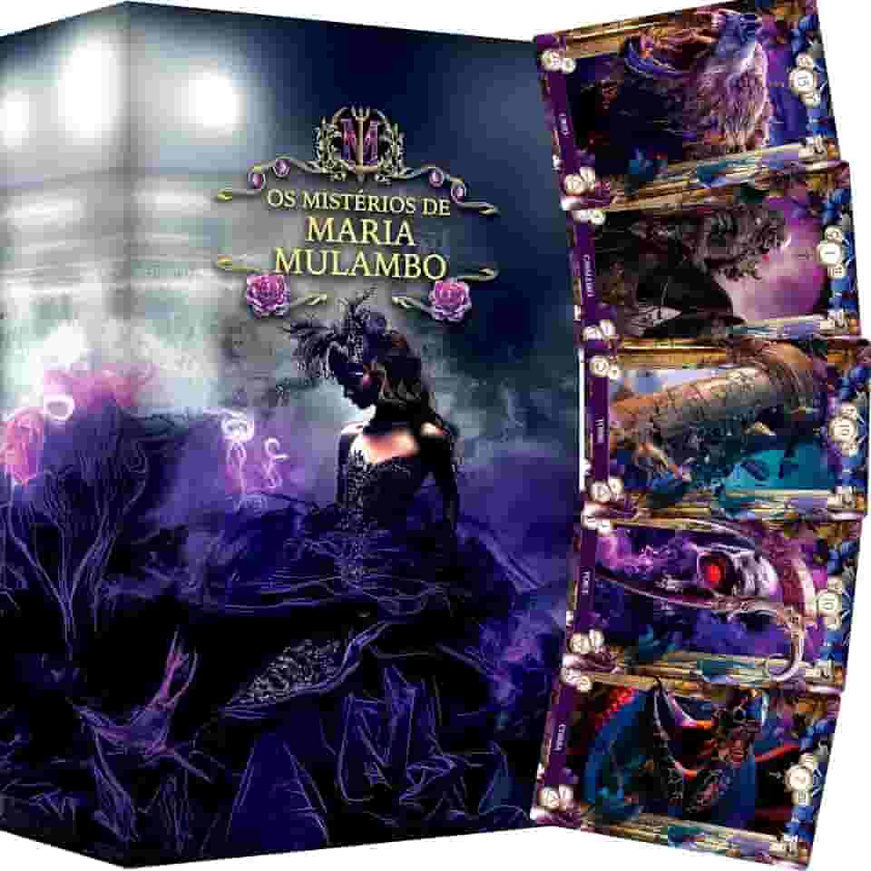 Baralho Cigano Os Mistérios de Maria Mulambo Luxo 36 Cartas 100% Plastificadas e Manual Tamanho REVISTA