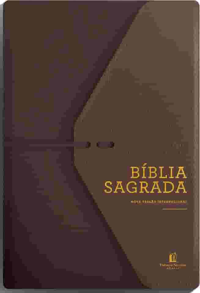 Bíblia NVI, Couro Soft, Marrom Artesanal, Espaço para Anotações