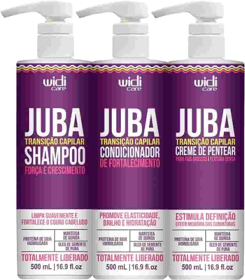 Kit Widi Juba Transição Capilar Shampoo, Condicionador e Creme Denso
