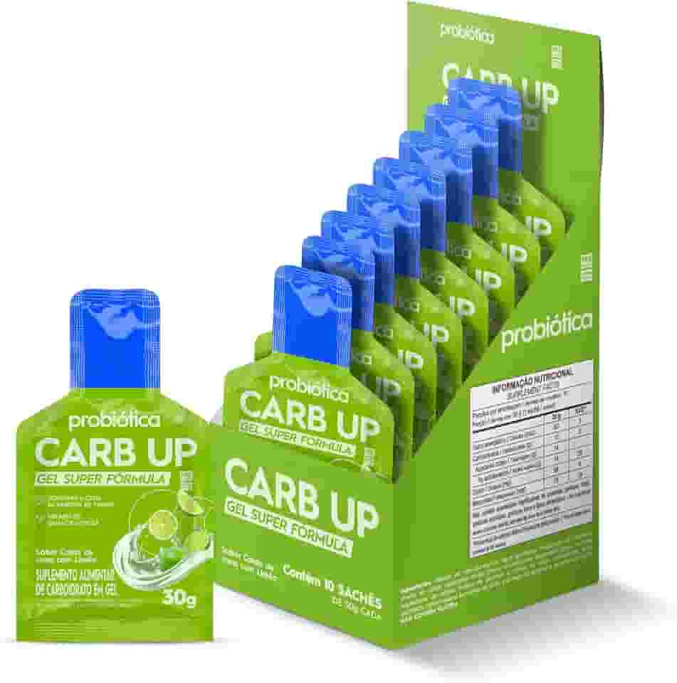 Probiótica Probiotica Carb-Up Gel Super Fórmula Caldo De Cana Com Limão - Caixa Com 10 Sachês