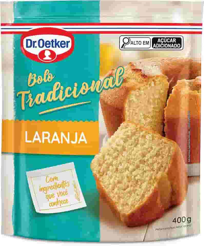 Dr.Oetker Dr. Oetker Bolo Tradicional Sabor Laranja Fácil Preparo Mistura Pronta Para Massa Sobremesa Fofinha E Saborosa 400G