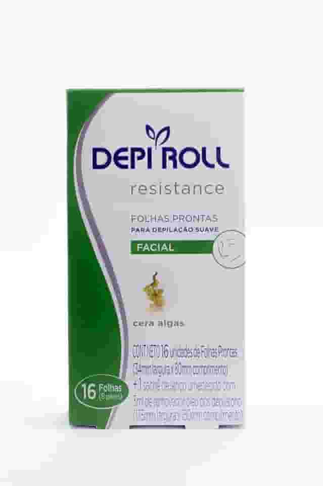 DEPIROLL Folhas Prontas Facial Algas 8 Pares Depiroll