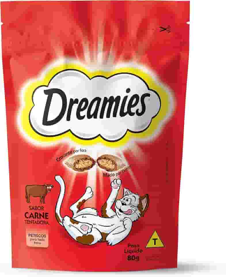 Dreamies Petisco Carne Tentadora Gatos Adultos 80G