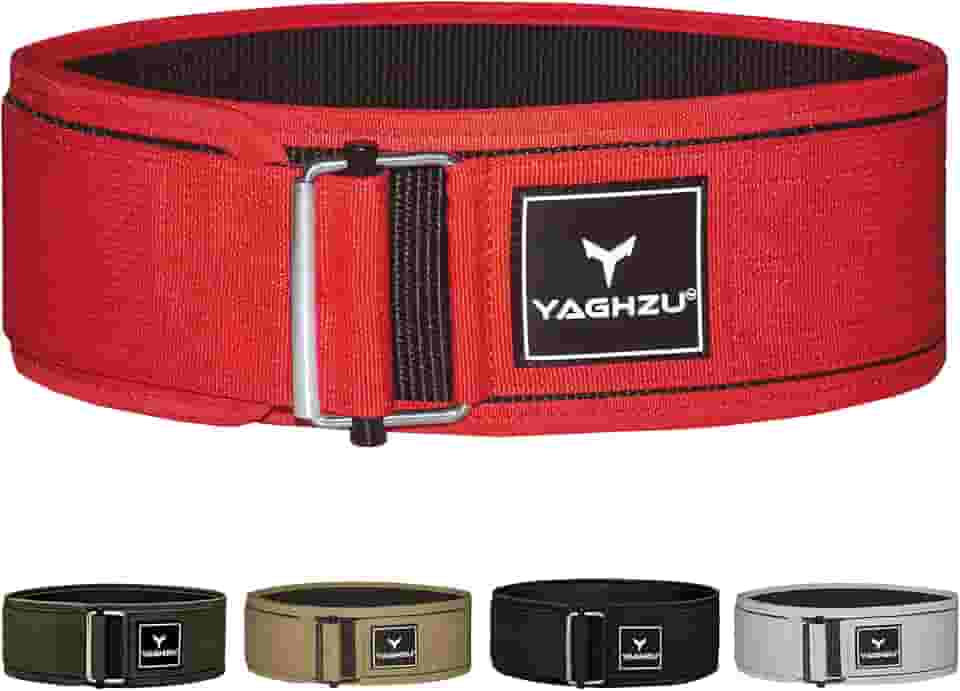 Cinto de levantamento de peso com trava rápida – Cinto ajustável para levantamento de peso, agachamento, levantamento terra e suporte para as costas, cinto de ginástica de 10 cm para homens e mulheres