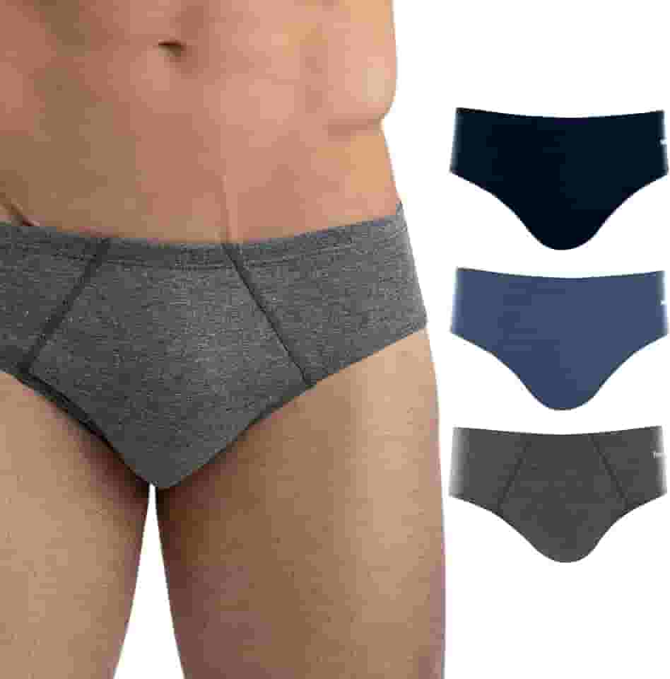 Kit 3 Cuecas Slip Mash Algodão Cotton Hipoalergênica Respirável Masculina Adulto