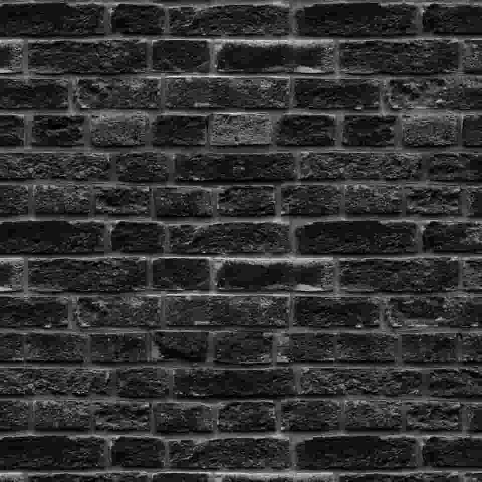 Papel de Parede Adesivo 3D Tijolo Preto Rústico | Efeito Realista e Textura Moderna | Lavável, Fácil Aplicação | Rolo 3 Metros