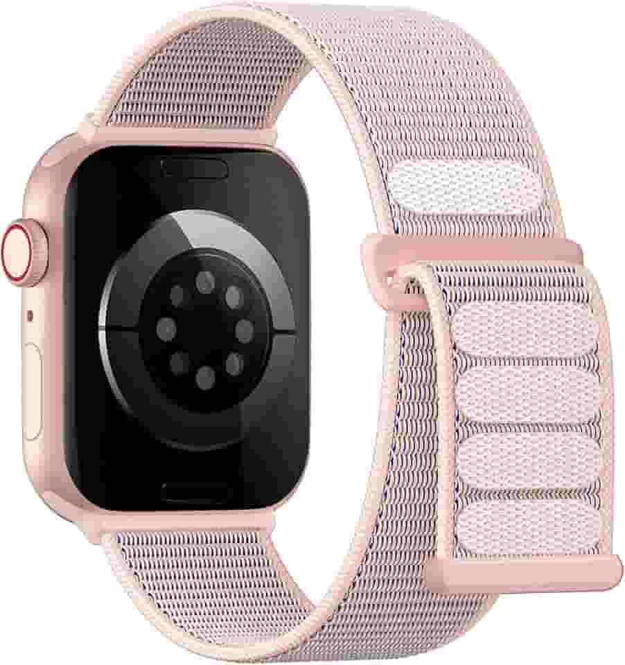 Pulseira de nylon esportiva Lenrao compatível com Apple Watch Series SE 11/10/9/8/7/6/5/49 mm, unissex, para iWatch série SE 11/10/9/8/7/6/5/4/ Ultra SE 3/2/1