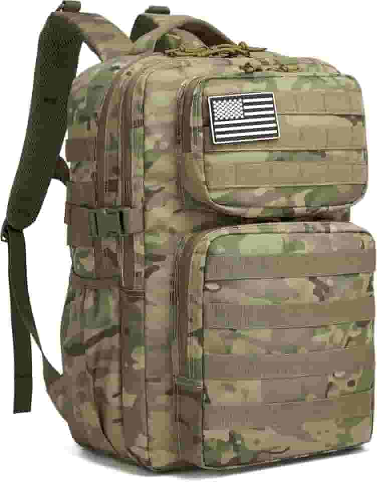 Mochila Impermeável 30L Reforçada com Patch Emborrachado – Mochila Grande de Viagem, Camping, Academia e Uso Diário Masculino