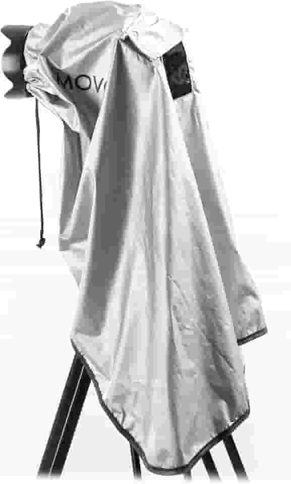 Capa de chuva para câmeras DSLR, lentes e tripé Movo CRC03 extra longo (cinza metálico)
