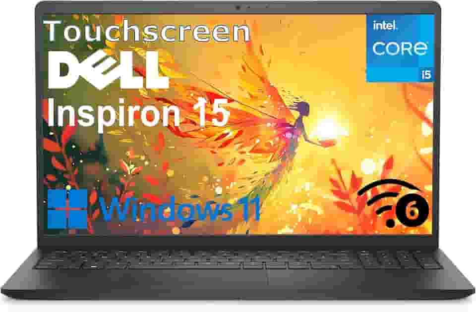 Dell Laptop Inspiron de 15,6 polegadas FHD com tela sensível ao toque, Intel 10-Core i5-1334U de 13ª geração (Beat i7-1250U), 32 GB DDR4 RAM, SSD PCIe de 1 TB, WiFi 6, Bluetooth, Tipo-C, HDMI, Preto