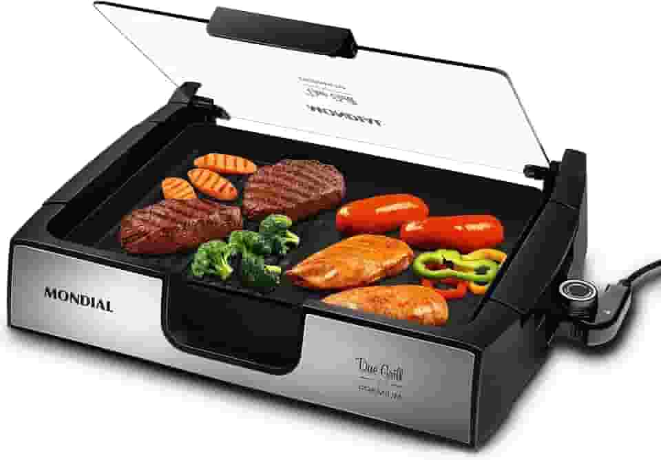 Chapa Due Grill Premium, Mondial, Preto/Inox, 1270W, 110V - G-10