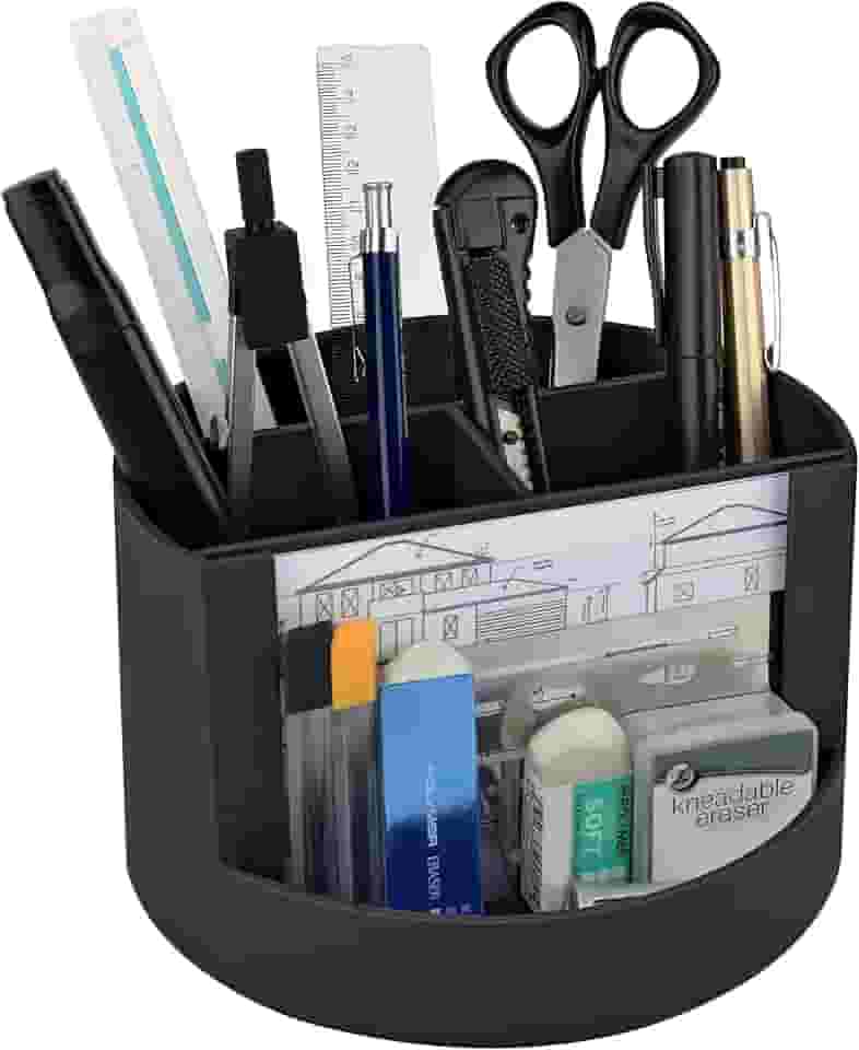 Acrimet Mix Organizer - Organizador de Mesa com Porta Foto, Suporte para Lápis e Acessórios, Cor Preto, 958.1