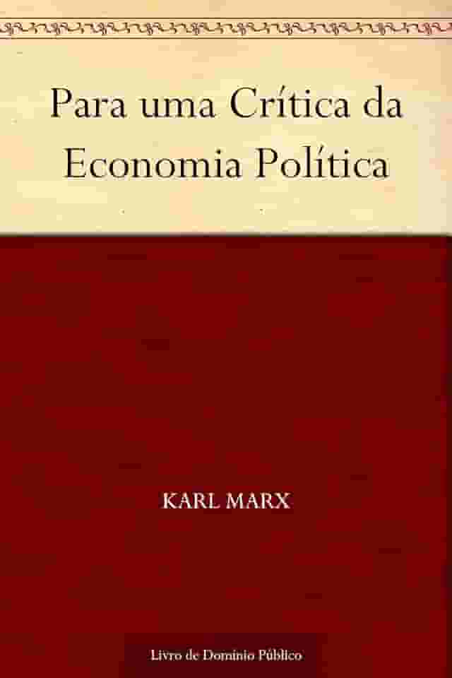 Para uma Crítica da Economia Política