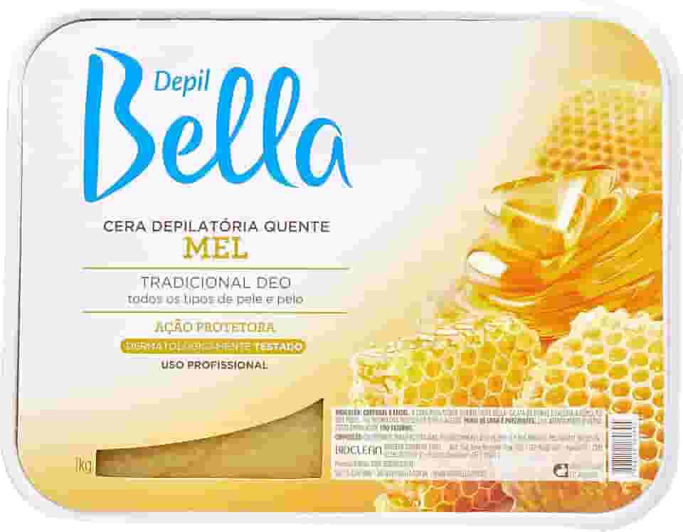 Cera Depilatória Mel, Depil Bella, 1Kg