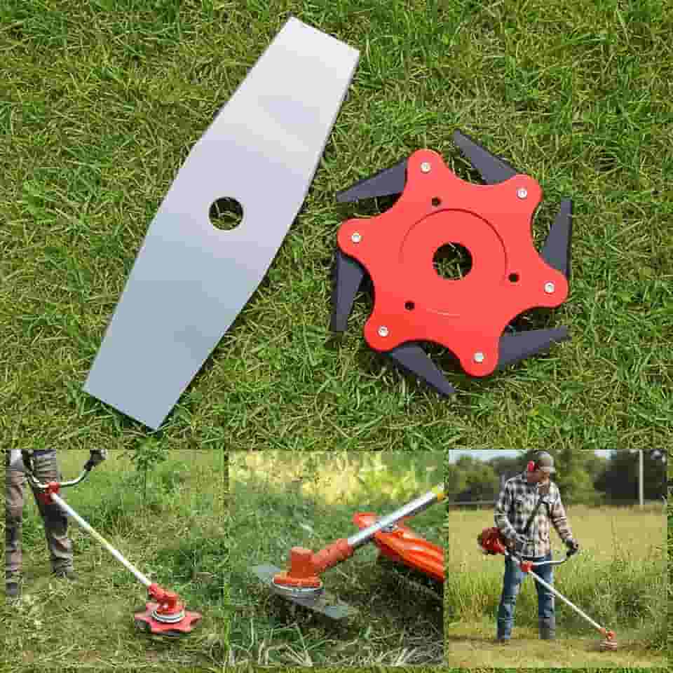 Kit 2 Lâminas Para Roçadeiras Facão Disco Corte 6 Pontas 20mm Stihl